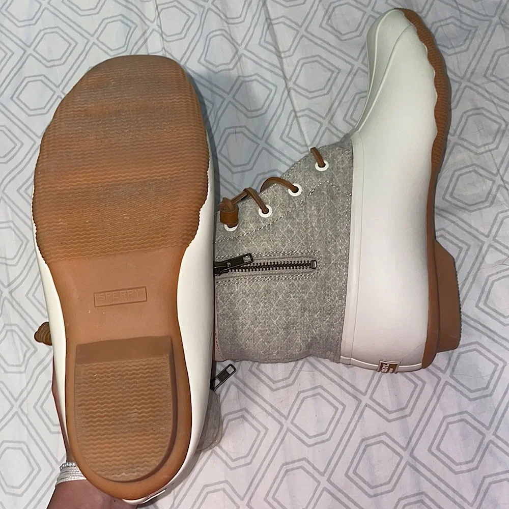 sperry saltwater wool duck boots size 8.5 - Picture 4 of 4